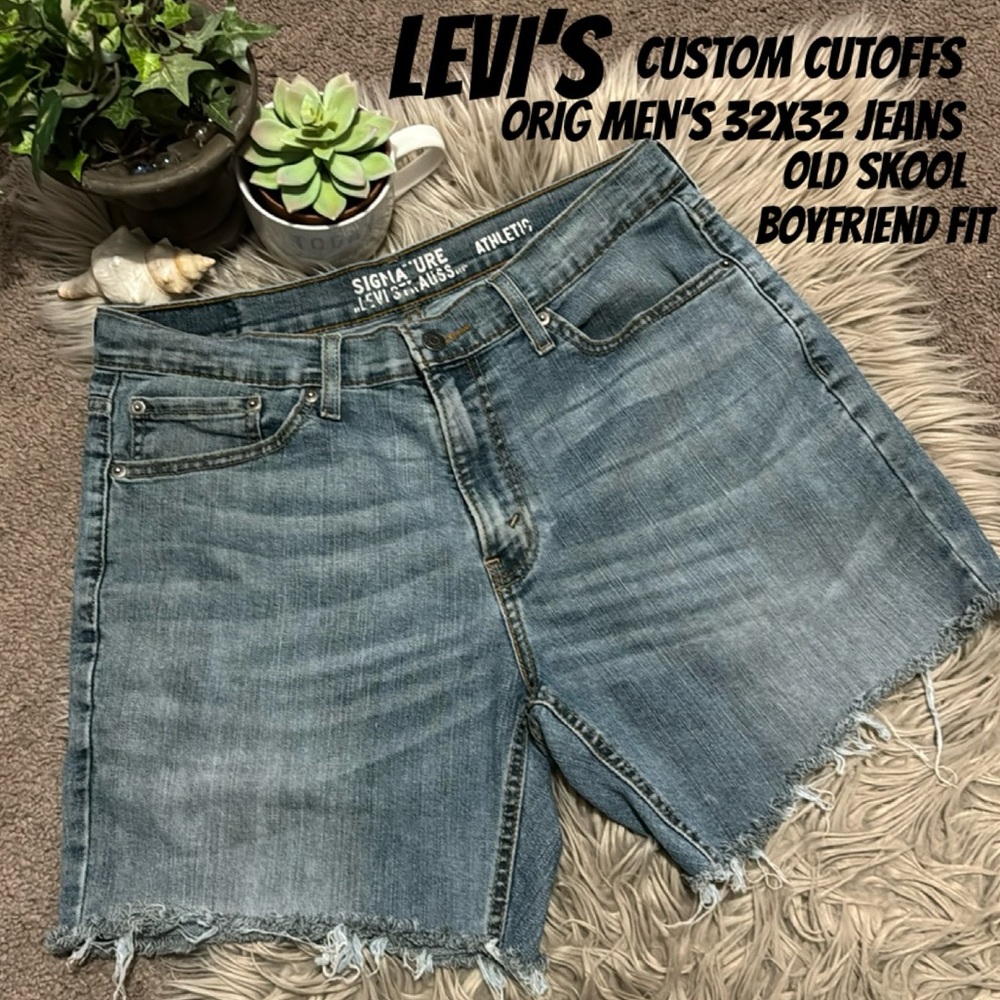 Custom Levi’s CutOff Shorts-Old Skool “Boyfriend”Literally-Old Men’s 32x32 Jeans